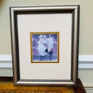 Norman Rockwell Classic After the Prom Bronze Framed Matted Art Print 12" by 10"